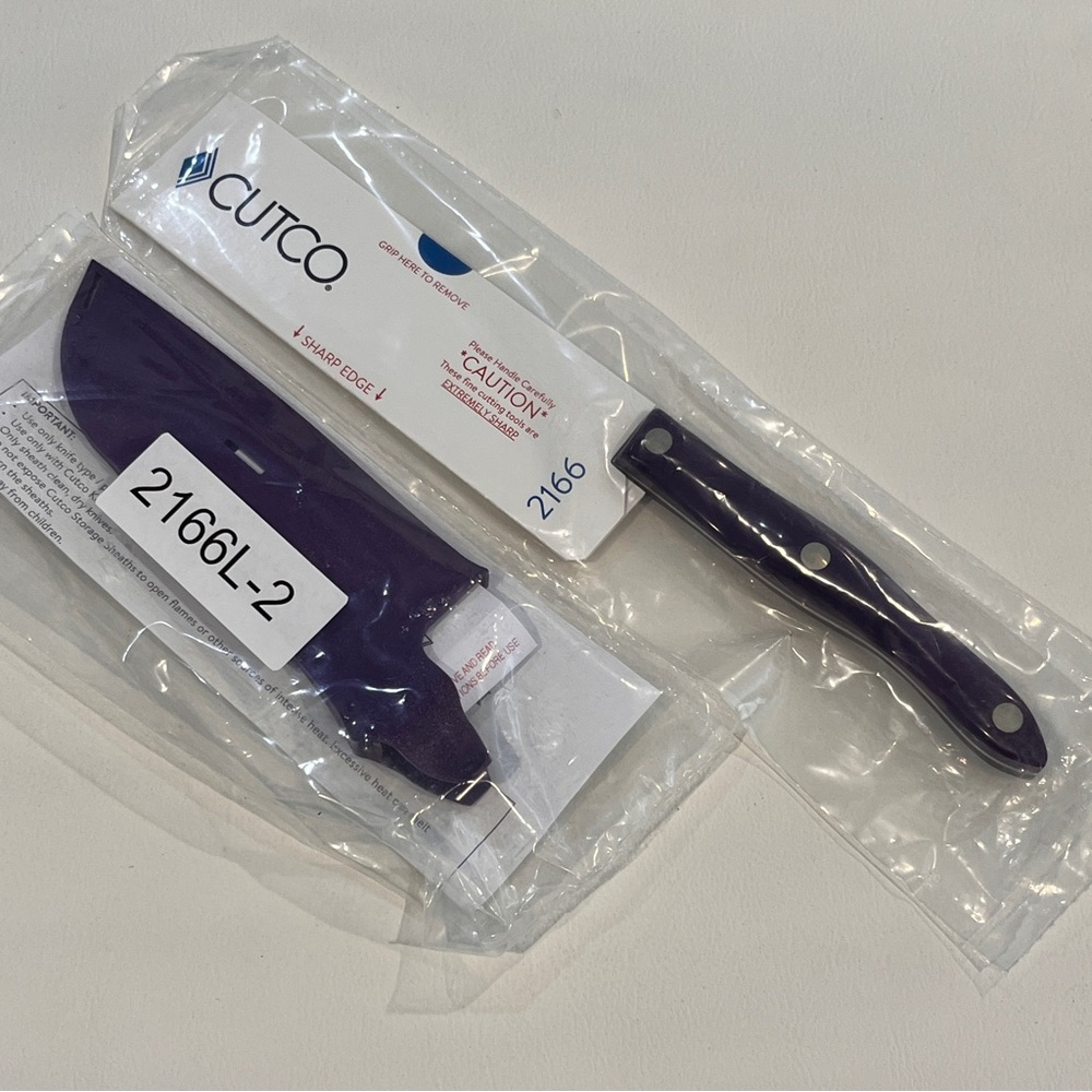 Purple Cutco 5" Petite Santoku w/ Sheath (2166P+2166L-2) Alzheimer’s Association